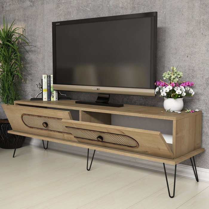 Hanah Home Soporte para TV Ekol - Oak Hanah Home Soporte para TV Ekol - Oak